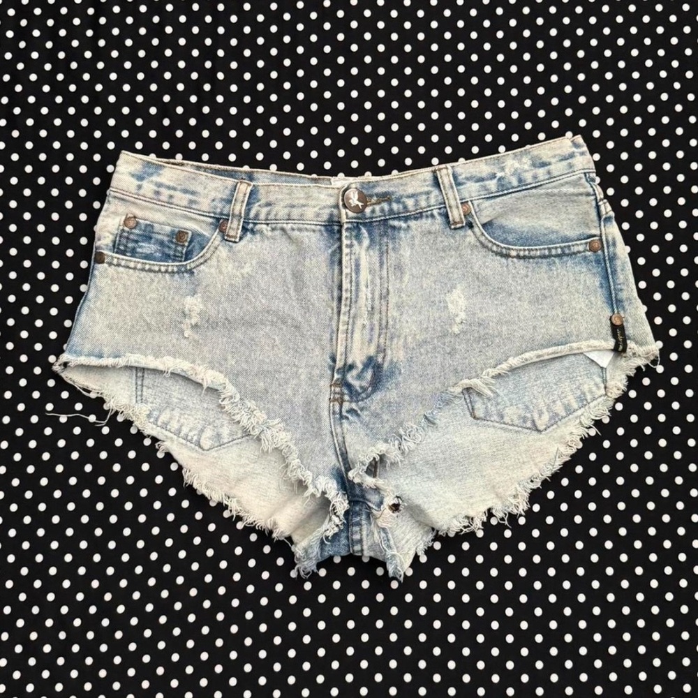 Distressed Denim Women Shorts